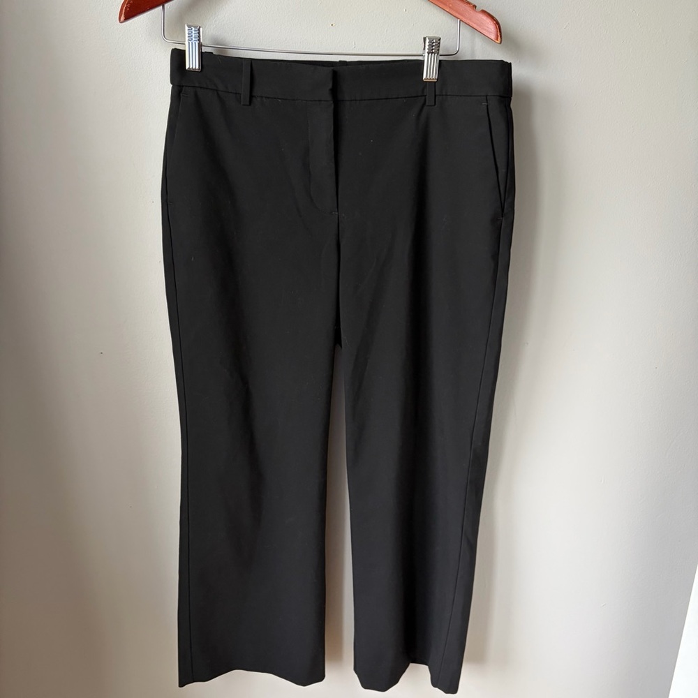 J Crew Black Straight-wide Leg Women’s Dress Pants Size 10 Professional‎